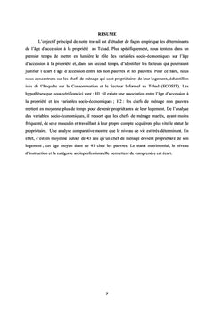 Demande de logements des menages tchadiens