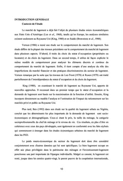 Demande de logements des menages tchadiens