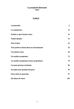 La prospérité allemande Vol 1