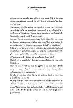 La prospérité allemande Vol 1