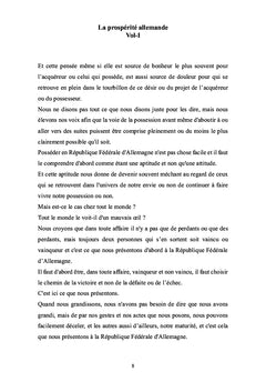 La prospérité allemande Vol 1