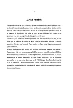 LA DIASPORA AFRICAINE ET LA PRISE EN CHARGE DES ORPHELINS DU SIDA