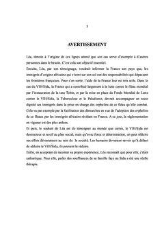 LA DIASPORA AFRICAINE ET LA PRISE EN CHARGE DES ORPHELINS DU SIDA