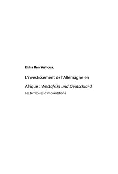Investissements allemands en Afrique de l'ouest