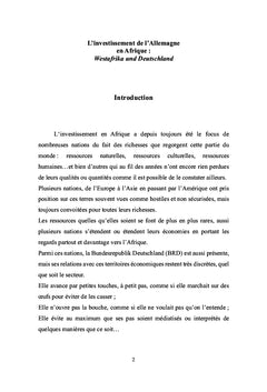 Investissements allemands en Afrique de l'ouest