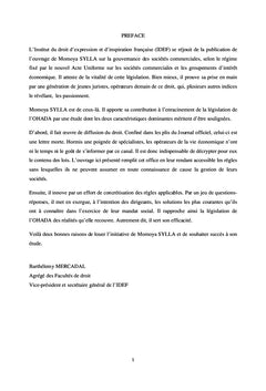 Gouvernance des Sociétés Anonymes