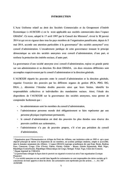 Gouvernance des Sociétés Anonymes