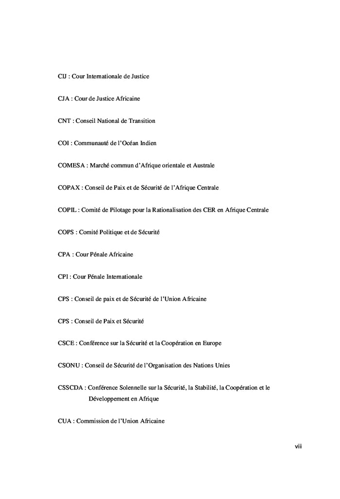 La Régionalisation du règlement des conflits armés en Afrique