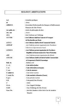Les suretes mobilieres relatives A l'activite petroliere en cote d'Ivoire