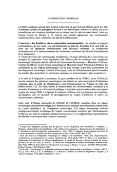 La liberté d'établissement des sociétés en Europe et en Afrique