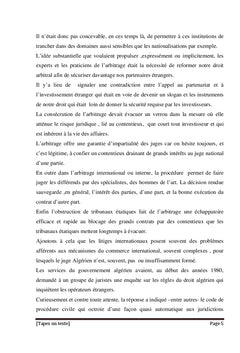 La loi Algérienne et la Loi type CNUDCI sur l'arbitrage commercial international
