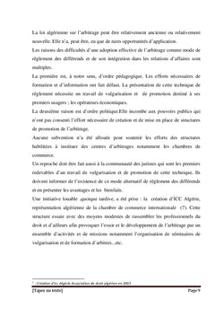 La loi Algérienne et la Loi type CNUDCI sur l'arbitrage commercial international
