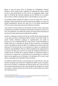 La compétence du juge pénal ivoirien face aux crimes internationaux