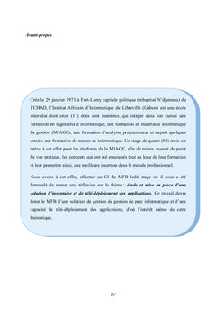 Etude et mise en place d'une solution d'inventaire