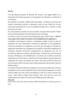 Etude et mise en place d'une solution d'inventaire