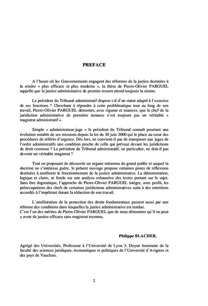 Le Président du Tribunal Administratif