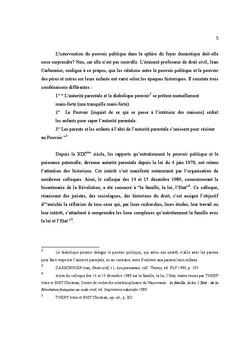 Pouvoir paternel et pouvoir politique du XVIème siècle à 1914