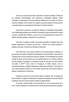 Pouvoir paternel et pouvoir politique du XVIème siècle à 1914