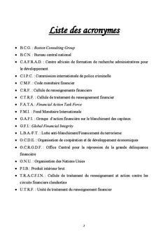 Blanchiment d'argent