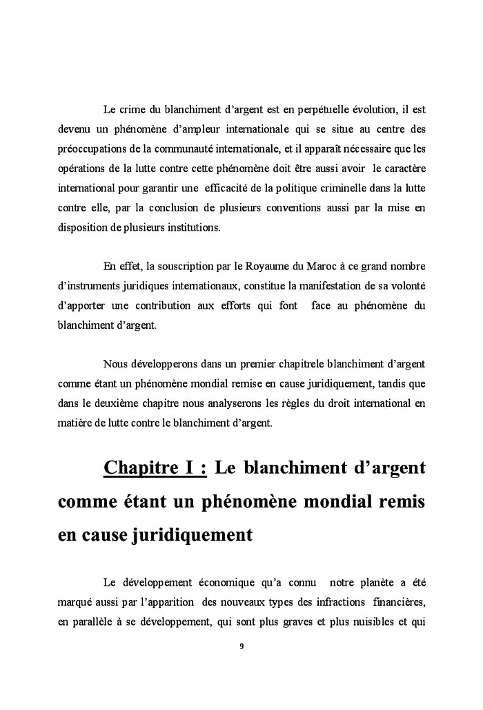 Blanchiment d'argent