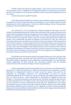 Réflexions sur la présomption d'innocence en droit procédural pénal marocain