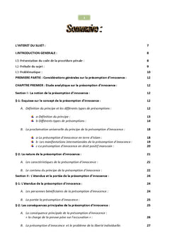 Réflexions sur la présomption d'innocence en droit procédural pénal marocain