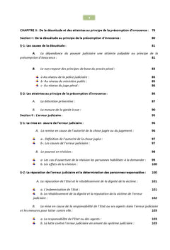 Réflexions sur la présomption d'innocence en droit procédural pénal marocain
