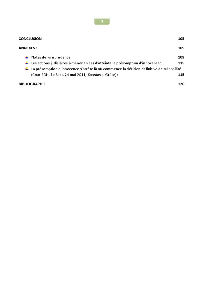 Réflexions sur la présomption d'innocence en droit procédural pénal marocain