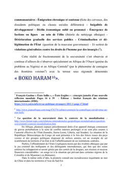 VOIR " au-delà " du phénomène Boko Haram !