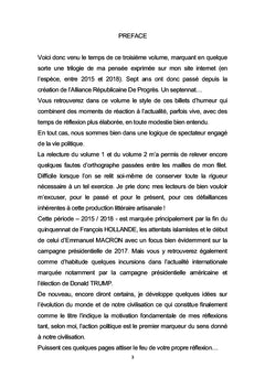 Le cri du coeur de notre civilisation Volume III