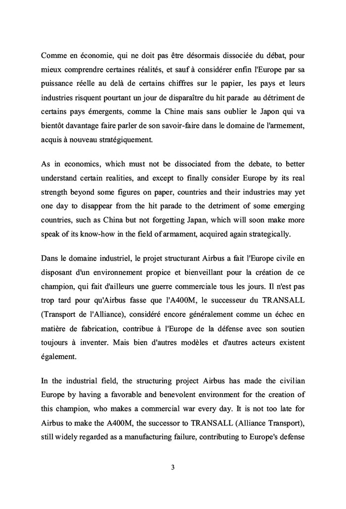 Propositions Défense, Sécurité et Rel. internationales de l'I.R.C.E.