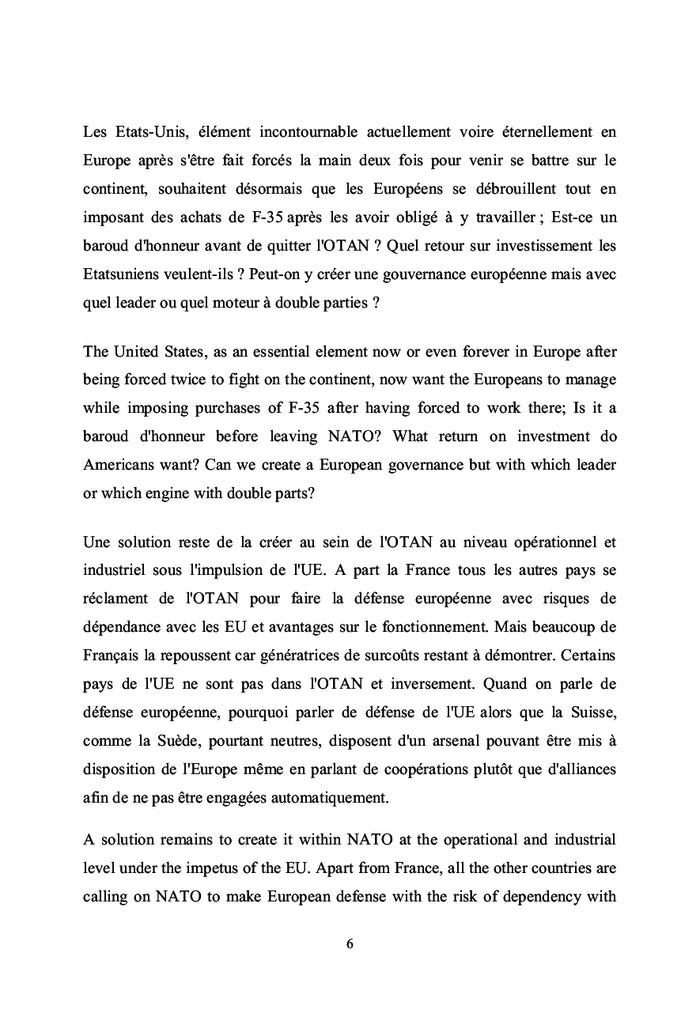 Propositions Défense, Sécurité et Rel. internationales de l'I.R.C.E.