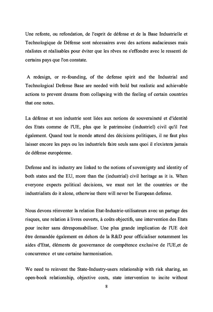 Propositions Défense, Sécurité et Rel. internationales de l'I.R.C.E.