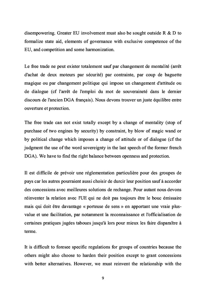 Propositions Défense, Sécurité et Rel. internationales de l'I.R.C.E.