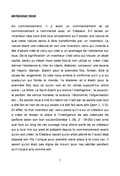Adonai,le commencement a un createur