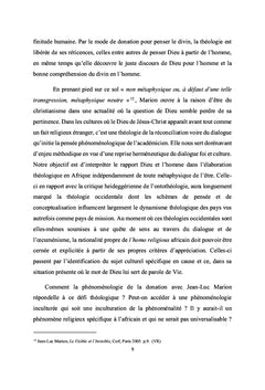 Phenomenologie et Theologie