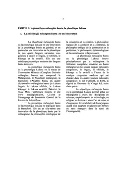 La phonetique bantoue mélangiste