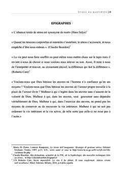Le stress au quotidien. Particularité dans la pastorale des prêtres