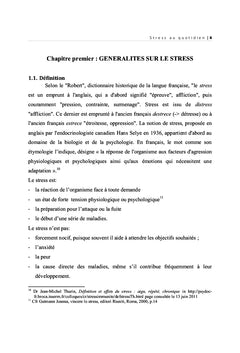 Le stress au quotidien. Particularité dans la pastorale des prêtres