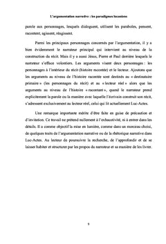 Luc-Actes: une rhétorique narrative