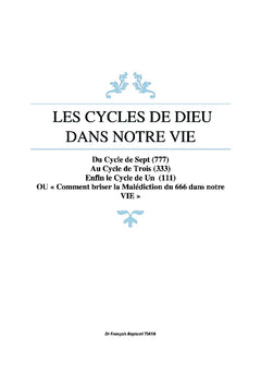 Les Cycles de Dieu dans notre vie
