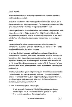 Les Cycles de Dieu dans notre vie