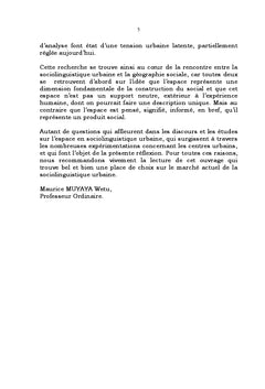 Un aspect sociolinguistique de Bukavu: