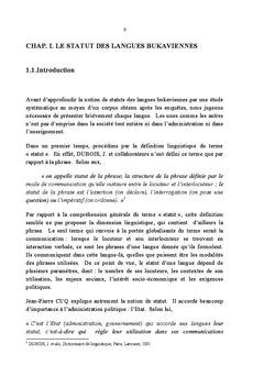 Un aspect sociolinguistique de Bukavu: