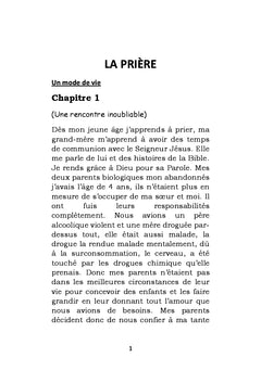 La Priere - un mode de vie