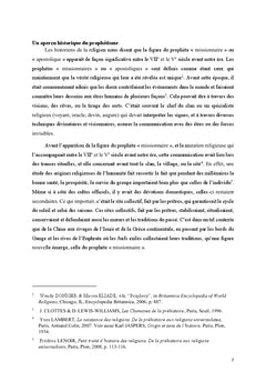 Prophétisme biblique et prophétisme contemporain