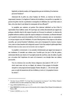 Prophétisme biblique et prophétisme contemporain