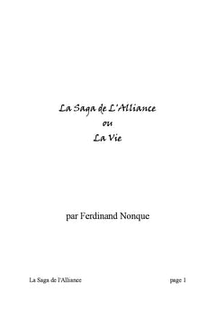 La Vie ou la Saga de l'Alliance