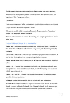 Impacter sa generation autrement selon le contexte biblique