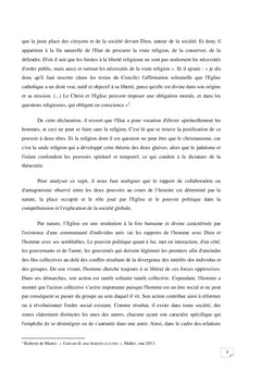L'Eglise dans un état laïc